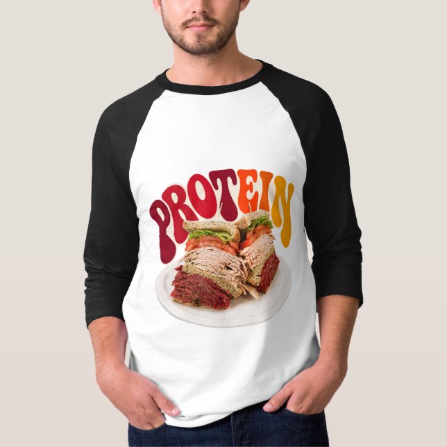 Proteinhirt T-Shirt (Vorderseite)