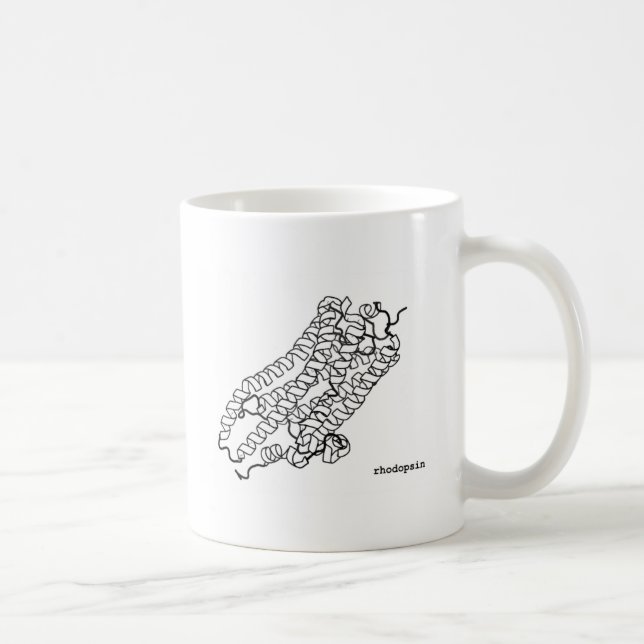 Proteinstruktur-Biochemie-Tasse Kaffeetasse (Rechts)
