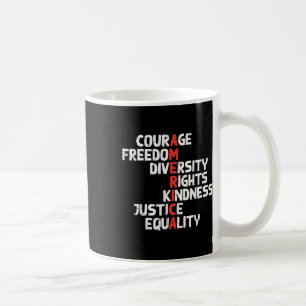 Protest Amerika Courage Freedom Rights Resist Men Kaffeetasse