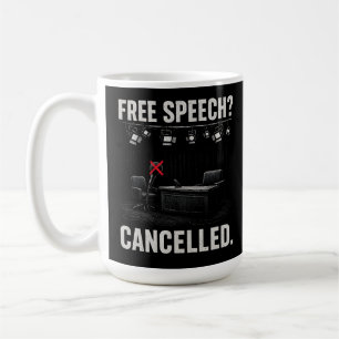 Protest durch freie Meinungsäußerung abgebrochen Kaffeetasse