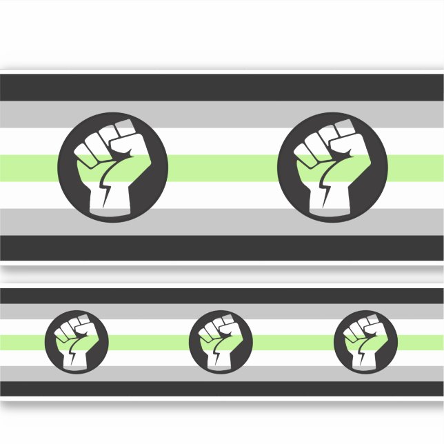 Protest-Flag der Agentin Aufkleber (Vorderseite)