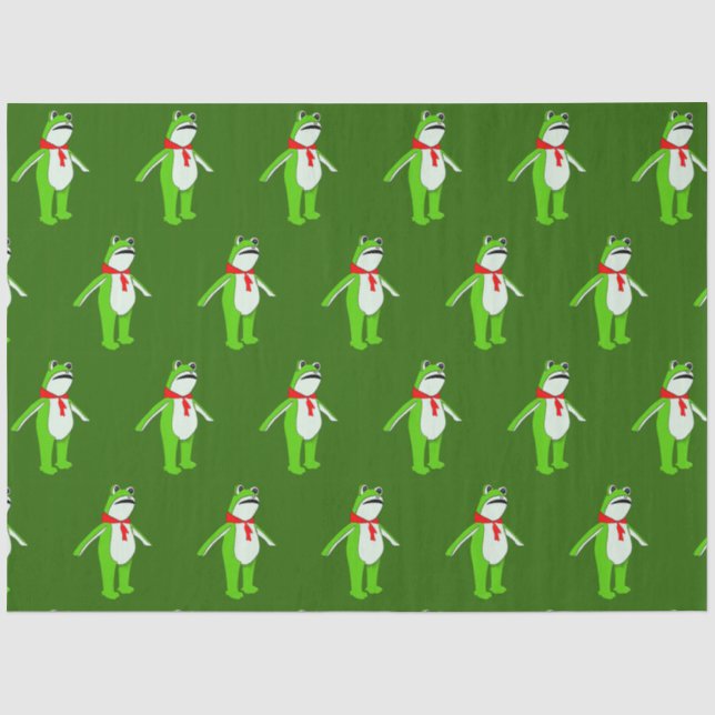 Protest-Frosch-Geschenk Seidenpapier (Vorderseite)