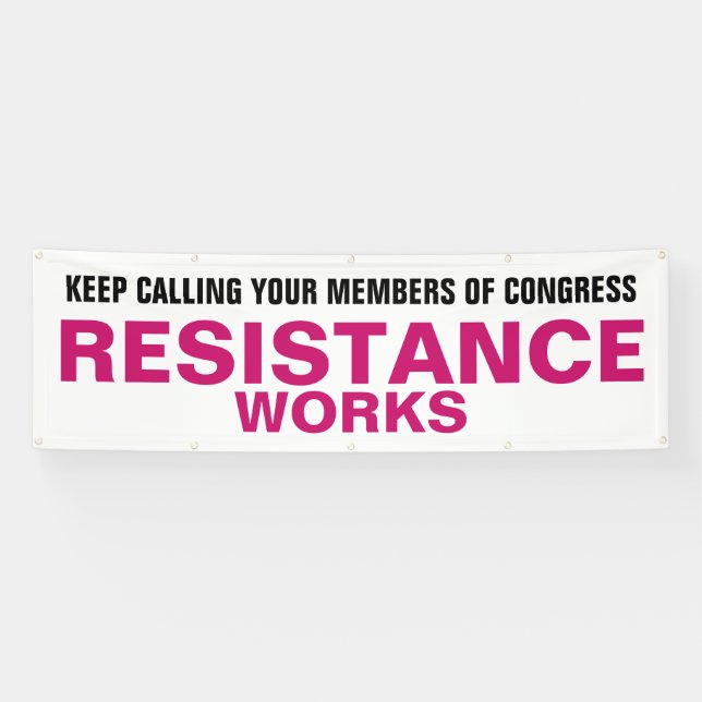 Protest gegen den Widerstand des Kongresses Banner (Horizontal)