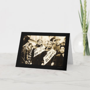 Protest gegen Kinderarbeit in New York 1909 Karte