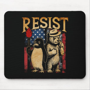 Protest gegen Pinguine und Bärenresistenz Mousepad