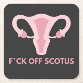 Protest gegen SCOTUS-Abortus Rechteckiger Pappuntersetzer