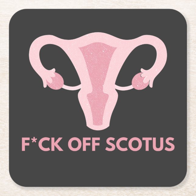 Protest gegen SCOTUS-Abortus Rechteckiger Pappuntersetzer (Vorderseite)