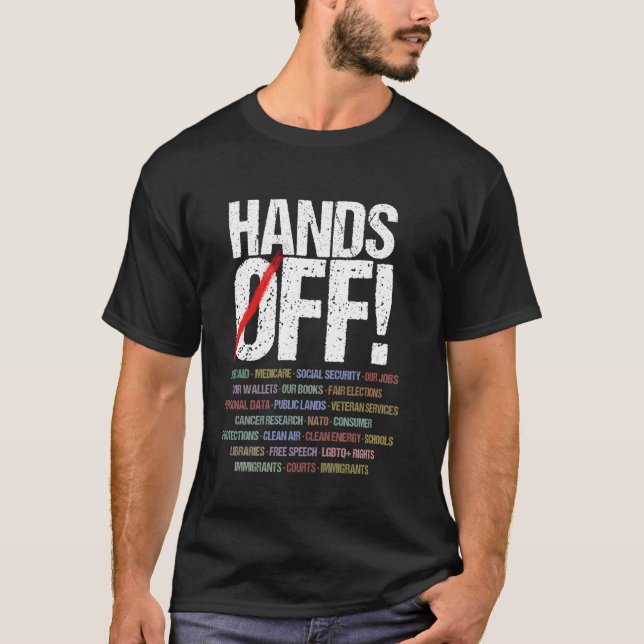 Protest Hände weg T-Shirt (Vorderseite)