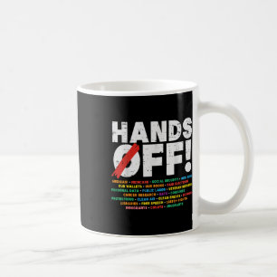 Protest Hände weg von Medicare Social Security Wid Kaffeetasse