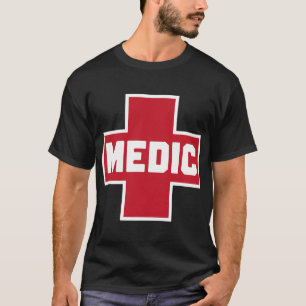 Protest Helfer für Street Medic Red First Aid Cros T-Shirt