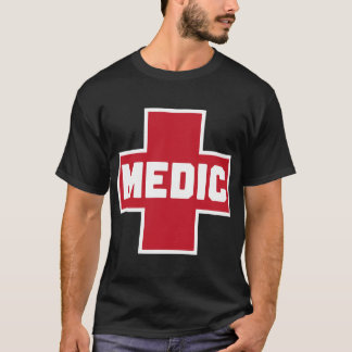 Protest Helfer für Street Medic Red First Aid Cros T-Shirt