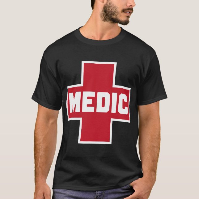 Protest Helfer für Street Medic Red First Aid Cros T-Shirt (Vorderseite)