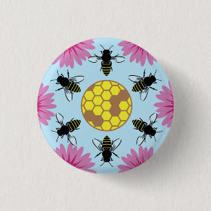 Protest Hex Sign Rette die Bienen Button