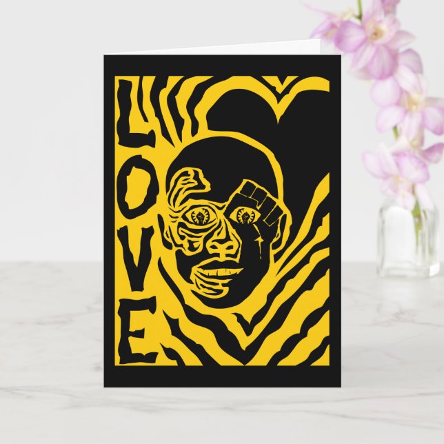 Protest mit Liebe Karte (Orchidee)