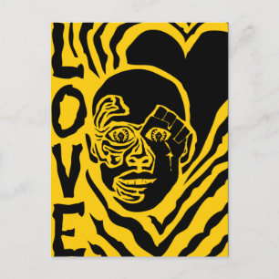 Protest mit Liebe Postkarte