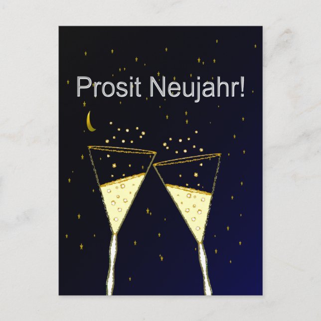 Protest Neujahr Postkarte (Vorderseite)
