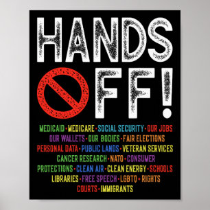 Protest-Rett-Demo: Hände weg von der Sozialversich Poster