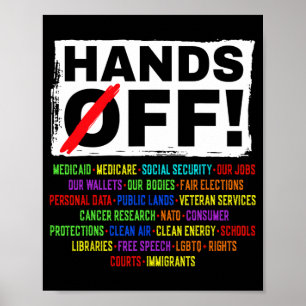 Protest-Rett-Demo: Hände weg von der Sozialversich Poster