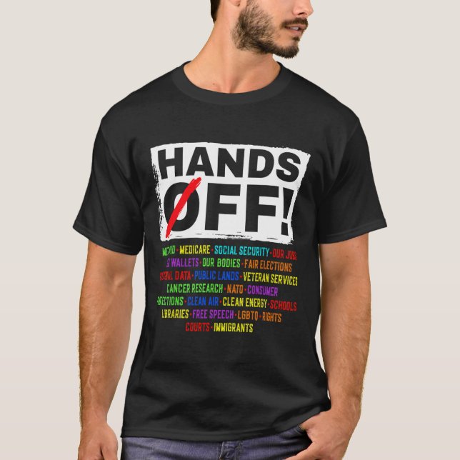 Protest-Rett-Demo: Hände weg von der Sozialversich T-Shirt (Vorderseite)