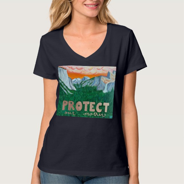 Protest, Schutz der Mutter Natur, Nationalparks T-Shirt (Vorderseite)