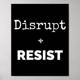 Protest-Shirt unterbrechen und aufhalten Poster