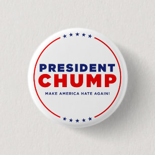 Protest-Trumpf: Knopf "Präsidenten-Chump" Button