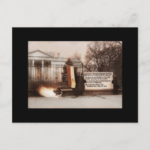 Proteste von Frauen im Weißen Haus Postkarte