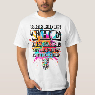 Protestmotto. Anonym. T-Shirt