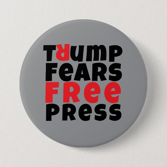 Protestmotto gegen Trump Button (Vorderseite)