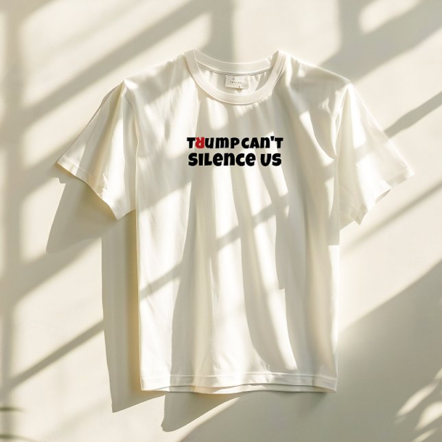 Protestmotto von Trump-Studenten rot elegant T-Shirt (Von Creator hochgeladen)