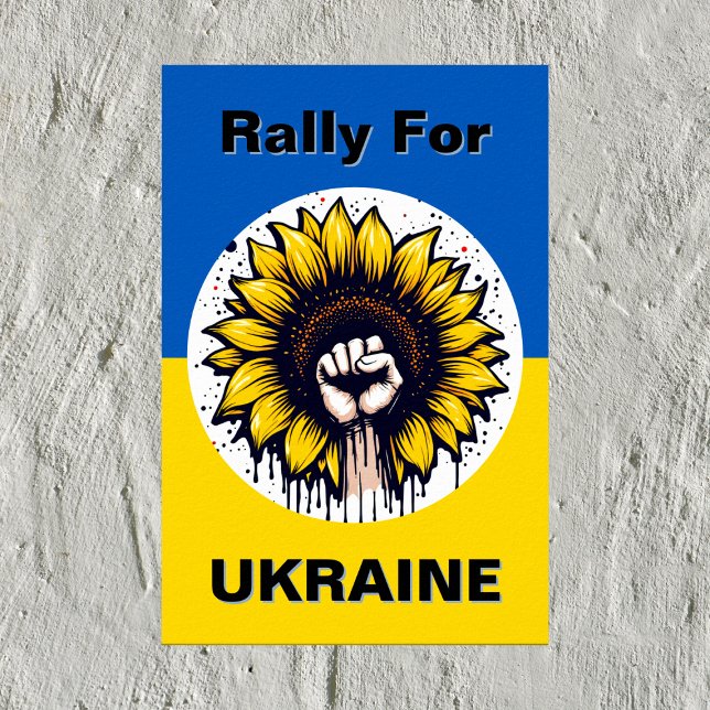 Protestposter-Unterstützung Ukraine Download Poster (Von Creator hochgeladen)