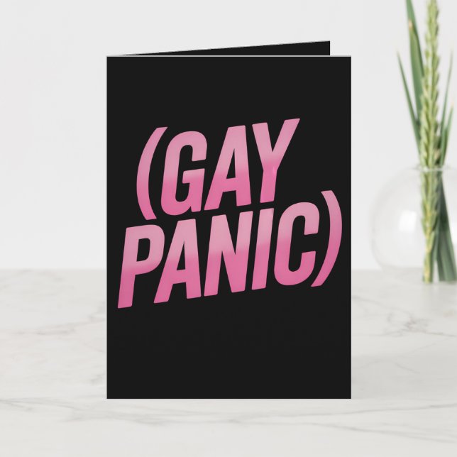 Proteststolz auf Gay Panic LGBTQ Karte (Vorderseite)