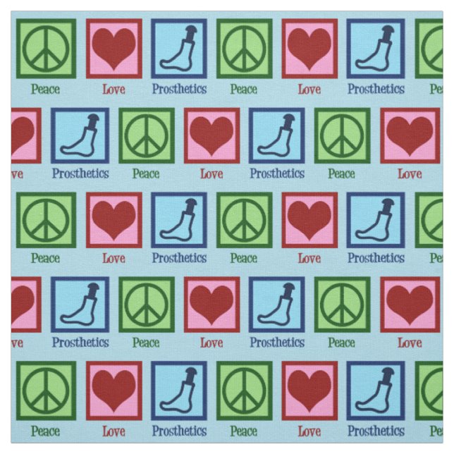 Prothetist Peace Liebe Prosthetics Stoff (Muster)