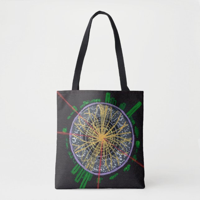 Proton Collisions an der LHC zweiseitige Tasche (Vorderseite)