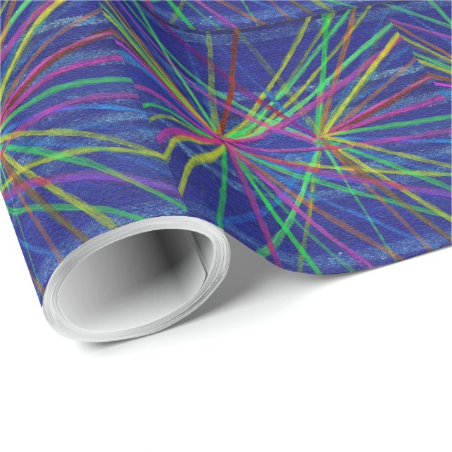 Proton Collisions Geschenkpapier (Rolleneckpunkt)