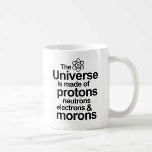 Proton-Neutron-Elektron-Idioten Kaffeetasse