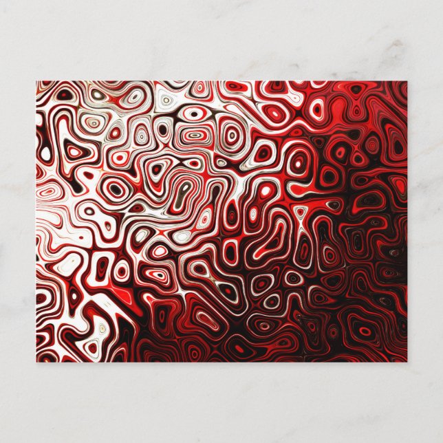 Protoplasma abstraktes digitales Design Postkarte (Vorderseite)