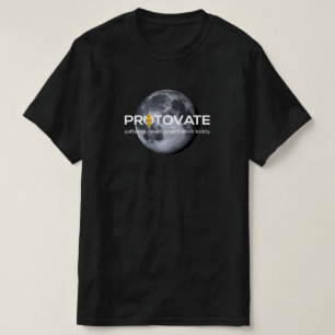 Protovate noir sur le T-shirt Homme Lune