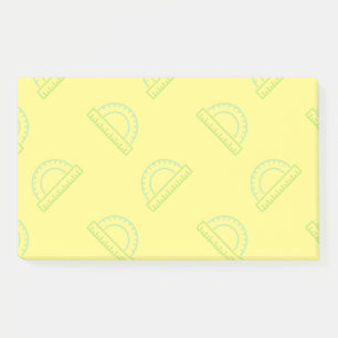 Protractor Math Pattern Post-it Notes Klebezettel