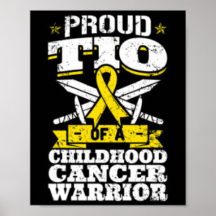 Prou Tio of a Chilhood Cancer Warrior Awareness U Poster