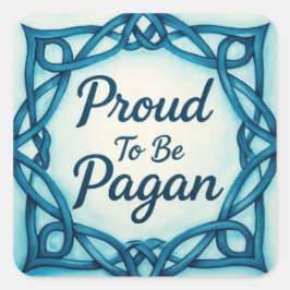 Proud2BePagan Quadratischer Aufkleber