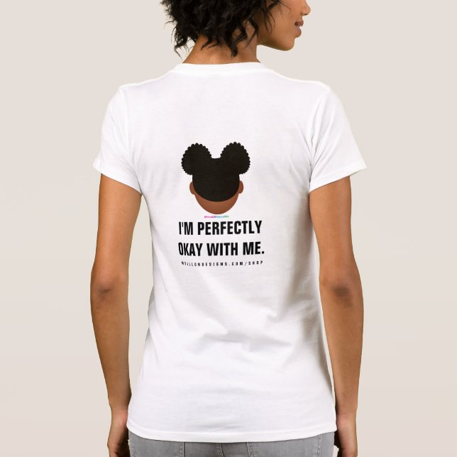 #Proud2BNaturalMe absolut unvollkommen T-Shirt (Rückseite)
