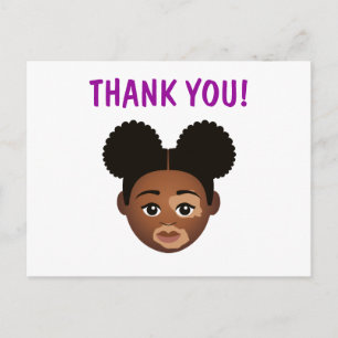 #Proud2BNaturalMe Choose-My-Complexion Vielen Dank Postkarte