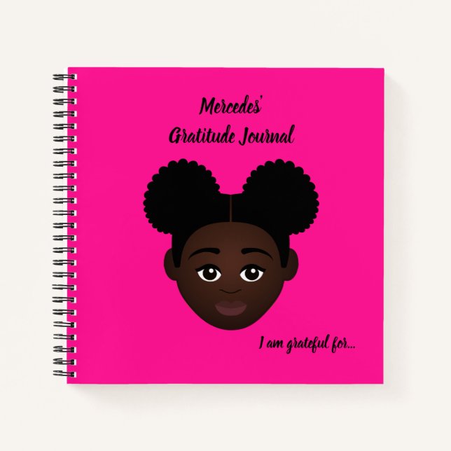 #Proud2BNaturalMe Personalisiert Dankeschön-Journa Notizbuch (Vorderseite)