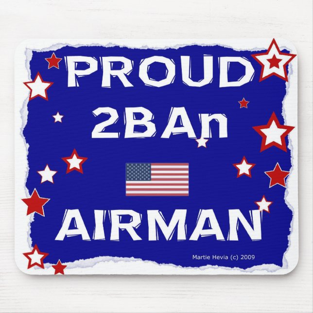 Proud 2BAn Airman - zu Ehren - Mousepad (Vorne)