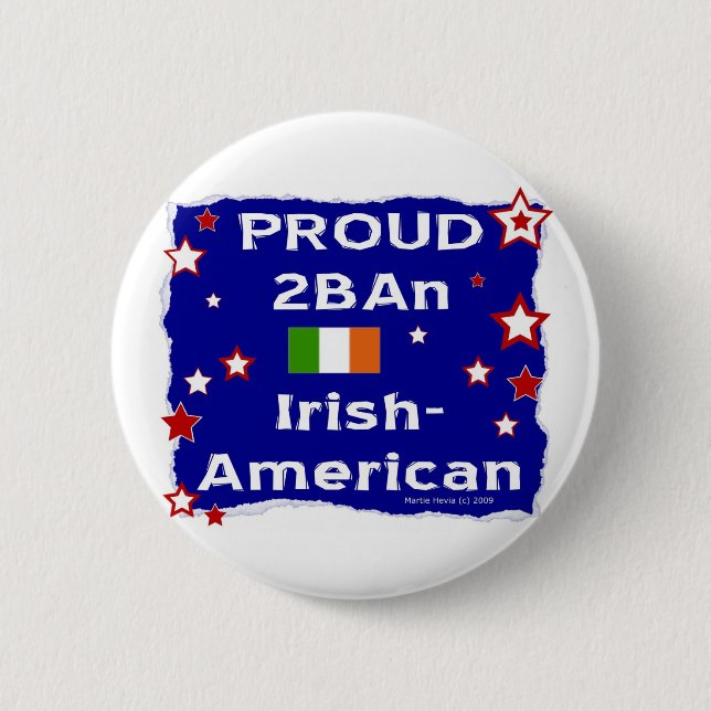 Proud 2BAn Irish-American Button (Vorderseite)