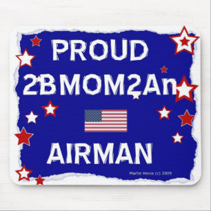 Proud 2BMOM2An Airman - Mousepad