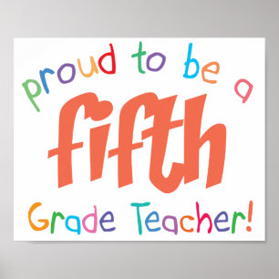 Proud 5. Klasse Lehrer Poster