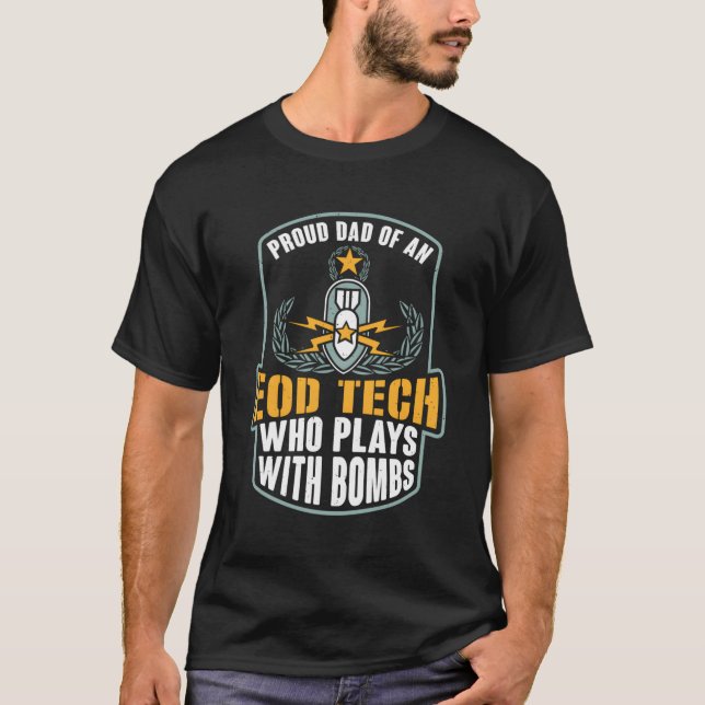 Proud-Abzeichen für die Entsorgung explosiver Lebe T-Shirt (Vorderseite)