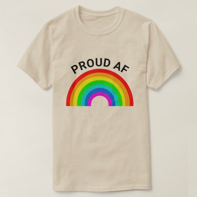 PROUD AF RAINBOW T-Shirt (Design vorne)